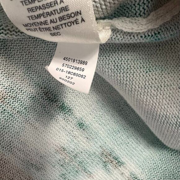 CHICOS Blouse Womens 3Plus Multicolor Drip Print Knit Sleeveless Top Lightweight - Picture 6 of 11